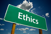 An Ethics sign